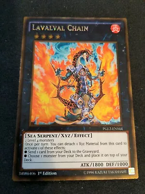 Yugioh - Lavalval Chain PGL2-EN044 1st Gold - NM  • $8