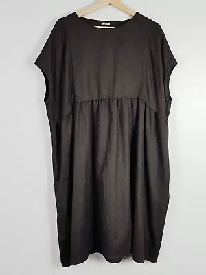 [ APUNTOB ] Womens Brown Wool Dress RRP$800+ Made In Italy | Size 1 Or S / AU 10 • $395