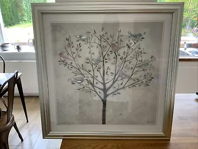 Laura Ashley Birds In A Tree Framed Picture.  Vgc • £25