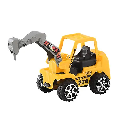 Kids Mini Construction Vehicle Toys Bulldozer Road Roller Model • £4.68