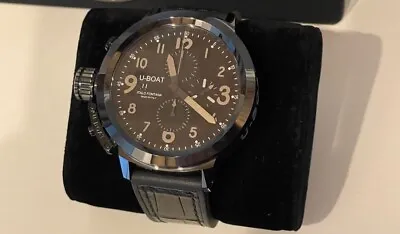 U-Boat Italo Fontana Black Men's Watch Pristine Condition  • $2200