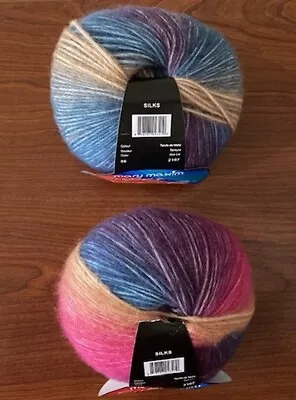 Mary Maxim Super Soft Yarn Silks #4 350 Yds. Ea. Acrylic Blend -5 Avail. • $3