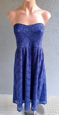$20 • Buy 💜 BNWT ASOS Maternity Cocktail Lace Flare Dress Blue Size 16 Buy7=FreePost L006