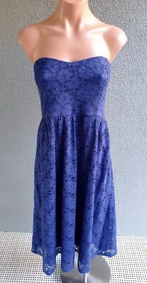 $20 • Buy 💜 BNWT ASOS Maternity Cocktail Lace Flare Dress Blue Size 16 Buy7=FreePost L006
