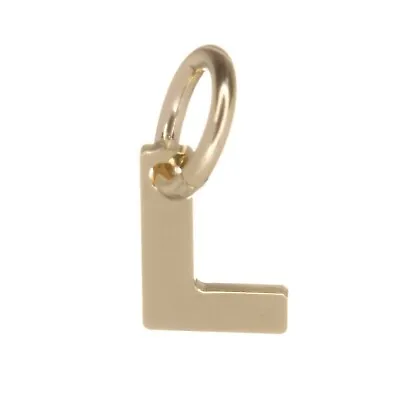 New 9ct Gold Small Alphabet Initial Pendant Letter Charm A Z - 14mm • £29.81