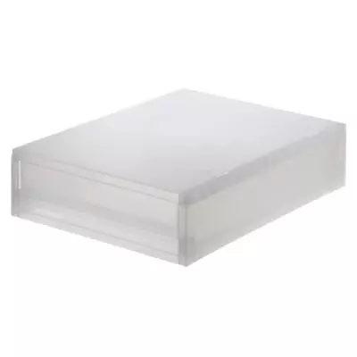 Muji Polypropylene Case Drawer Type Thin Vertical V Width 26x Depth 37x Height 9 • $43.13