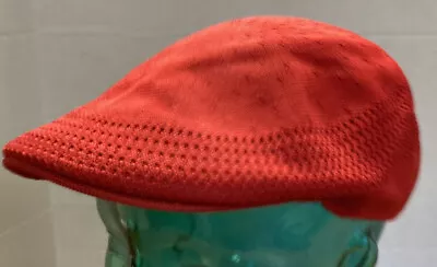 Mens Kangol Bright Red  Cabbie/newsboy Style Hat Size Large Usa Made Vgc O5 • $13.99