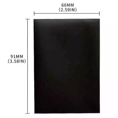 100 Deck Protector Sleeves Matte-Black Standard Card 66 X 91mm • $10.95