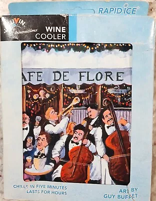Vacu Vin Rapid Ice Reusable Soft Wine Cooler Cafe De Flore Paris Guy Buffet NEW • $27.50