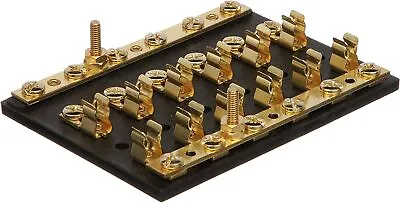 Fuse Terminal Junction Block 6 Gang Brass Buss Bus Bar Marine Seachoice 13441 • $19.98