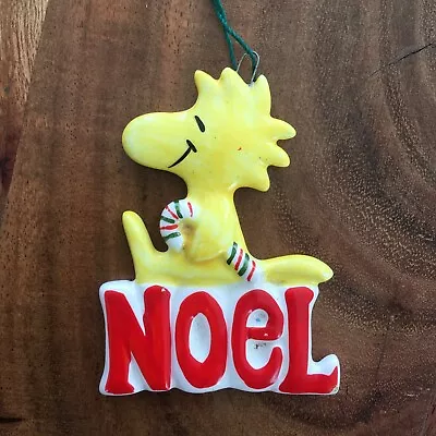 Vintage Peanuts WOODSTOCK Noel Christmas Holiday Ornament - Ceramic - Japan • $12.99