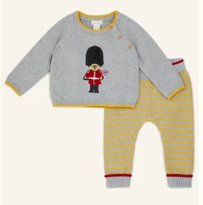 £28 • Buy Monsoon Baby Boys Guarding London Knit Set Age 3-6 Months *BNWT*