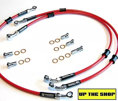 HONDA CBR600rr 2005-06 VENHILL F&R S/steel Braided Brake Lines Hoses RACE • $116.86