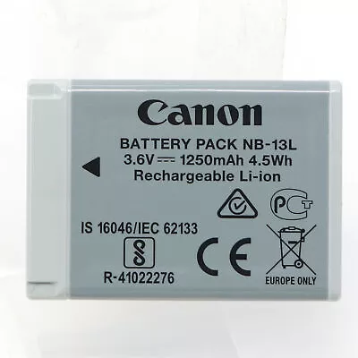 Original Canon NB-13L Battery For PowerShot G7X G5X G9X SX730 SX740 G7XII G9XII • $45.97