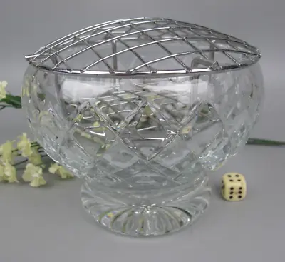 £19.99 • Buy Superb Vintage Royal Brierley Cut Crystal Glass Rose Bowl / Vase. 6  In Diameter