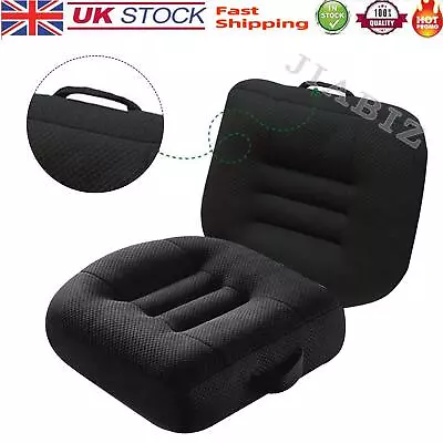 Car Seat Reduce Fatigue Booster Heightening Driver Posture Cushion Black Cushion • £18.98