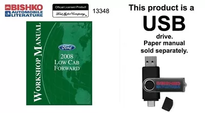 2008 Ford Low Cab Forward Cab Over Engine Truck Shop Service Repair Manual USB • $44.99