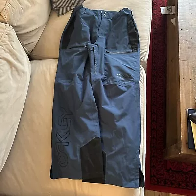 Oakley Men’s Snowboarding Pants XL SHELL BAGGY Cobalt Blue  (worn Once) • $3.46