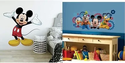 Disney Giant Mickey Mouse & Mickey Clubhouse Capers Giant Wall Decals Combo Set • $40.99