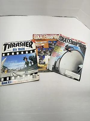 LOT TRANSWORLD Skateboarding Magazines  Thrasher 1990s Hosoi Rare Vtg Skate • $42.74