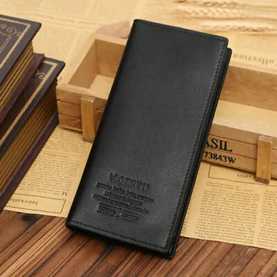 High Quality Men Business Bifold Wallet Long Clutch Leather Purse ID Card Holder • $9.99