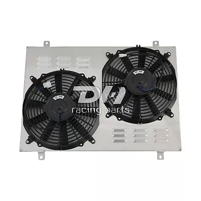 Aluminum Shroud+Fans For Ford Mustang Radiator GT/LX 5.0L V8 1979-1993 1980 2.3L • $76.49