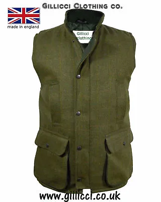 Mens Green Brown Derby Country Tweed Farming Shooting Waistcoat Gilet Bodywarmer • $53.45