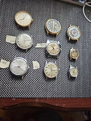 Vintage Mens & Womens  Watch Lot Of 9 Timex Seiko Lionel For Parts As Is • $18.20