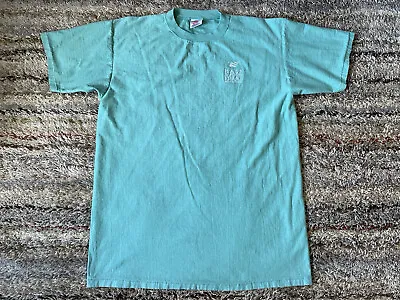 Vintage 90s Oneita Half Moon Bay Lodge CA Resort Teal T-Shirt XL Single Stitch • $15