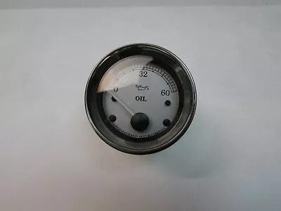 Harley-Davidson Silver Oil Pressure Gauge FLH FLT Touring Models 96-13 75165-01A • $45