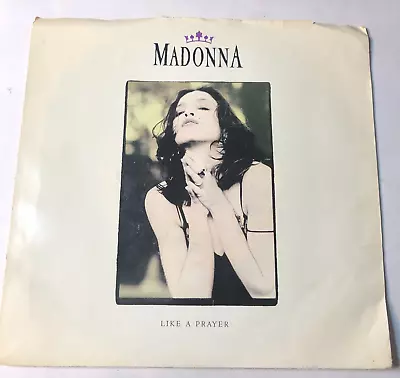 Madonna 7  Record 45 & Picture Sleeve Like A Prayer / Act Of Contrition • $2.99
