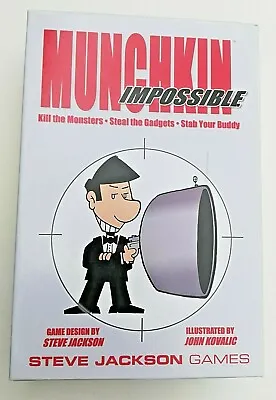 Munchkin Impossible Steve Jackson Games Kill The Monsters Spy Themed Parts  • $14.72