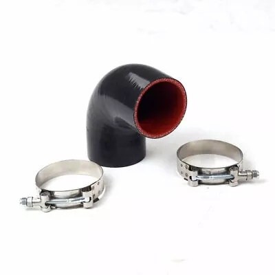 4  TO 4  4PLY 90D TURBO/INTERCOOLER/INTAKE SILICONE COUPLER HOSE 102MM+Clamps • $17.88