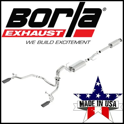 Borla 140615BC S-Type Cat-Back Exhaust System Fits 2015-2020 Ford F-150 5.0L V8 • $1486.99