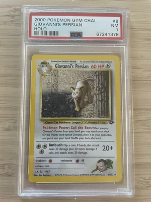 $1.05 • Buy Pokémon Gym Challenge Giovanni’s Persian Holo 008/132 PSA 7