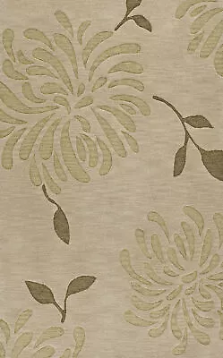 Brown Leaves Vines Petals Flowers Transitional Area Rug Floral TR5 • $499