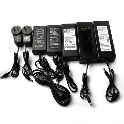 $1 • Buy Power Supply Adapter Charger For CCTV LED Strip Light AC DC 12V 5V 2A 5A 8A 10A