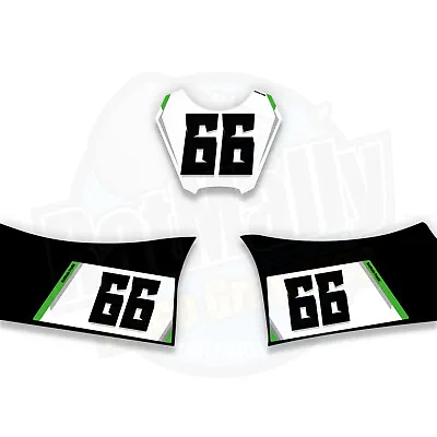 RACE NUMBER BOARDS - TO FIT KAWASAKI ZX-10R 2021  WRAP TRACK STICKERS (RatMally) • £50
