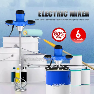 £33.50 • Buy Heavy Duty 240v 2600w Cement Plaster Mortar Paint Mixer Mixing Paddle Mixers New