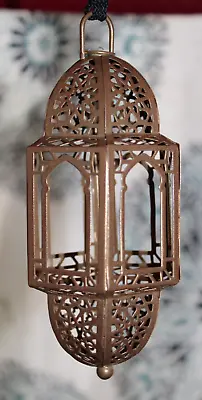 Boho Orientalist  Middle Eastern Moroccan Arabic Hanging Lantern Candleholder • $15