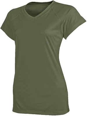 $15.93 • Buy Champion Tactical TAC23 S TS Dry-V-Neck Womens SM Green Athletic Gym T-Shirt