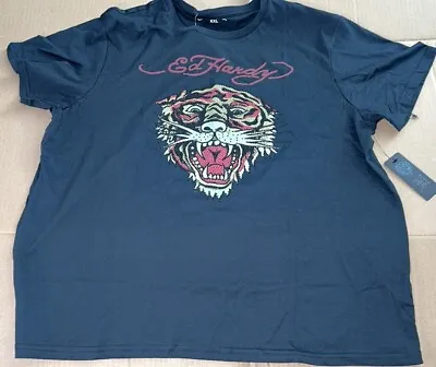 Ed Hardy  Rhinestone Tiger  MENS SHIRT SIZE 2X 3X NEW • $29.95