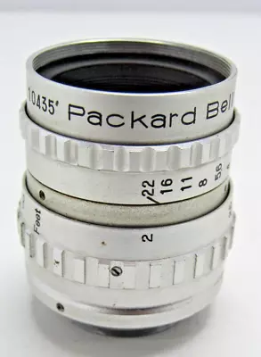 Vintage PACKARD BELL TELEVISION LENS 25 MM 1:1.9 NO. 10435 '  #T3 • $45