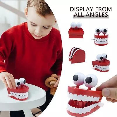 Wind- Up Toys Plastic Chattering Teeth Wind Up Toy Early Education Teeth Toy • $18.05