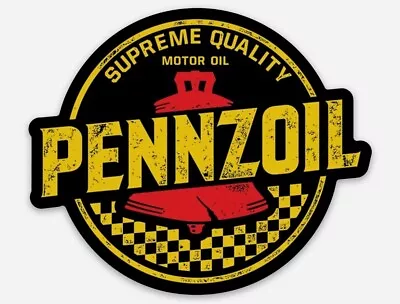 Vintage Retro Style Pennzoil Racing Oil Logo Vinyl Decal Sticker • $2.99