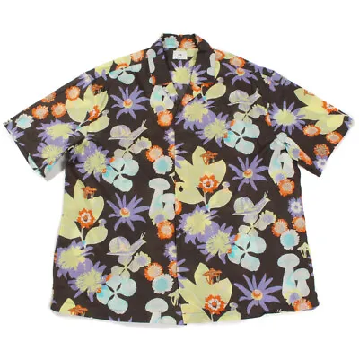 Psychedelic Mushroom Pattern Shirt | XL | Hawaiian Vintage Collar Graphic AS04 • £17.99