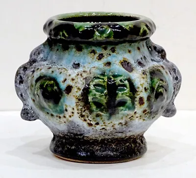 WEST GERMAN POTTERY Retro Vase MID-CENTURY MODERN Fat Lava By DUMLER & BREIDEN • $59.95