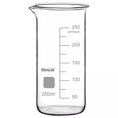 Stonylab Glass Beaker 1-Pack Borosilicate Glass Graduated Tall Beaker With Po... • $14.10