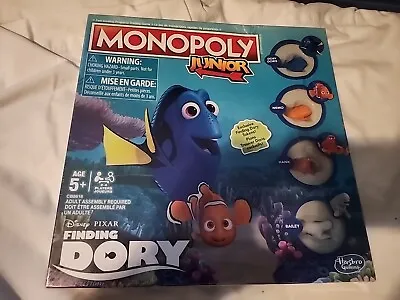 NEW Monopoly Junior: Disney Finding Dory Edition Board Game Exclusive Tokens • $18.95