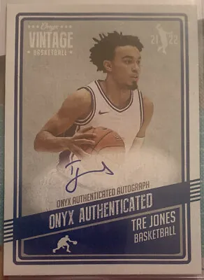 Tre Jones Duke Basketball Onyx Autograph Rookie Card Auto Mike Krzyzewski Spurs • $16.99